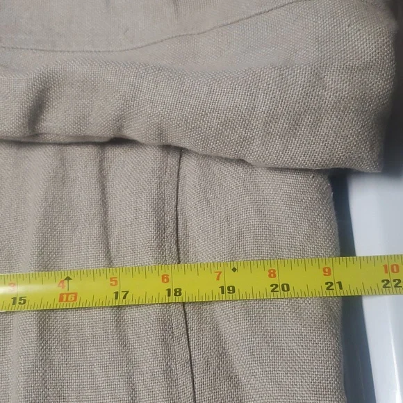 Eileen Fisher Linen Jacket Size Medium Neutral Coastal - Picture 14 of 16